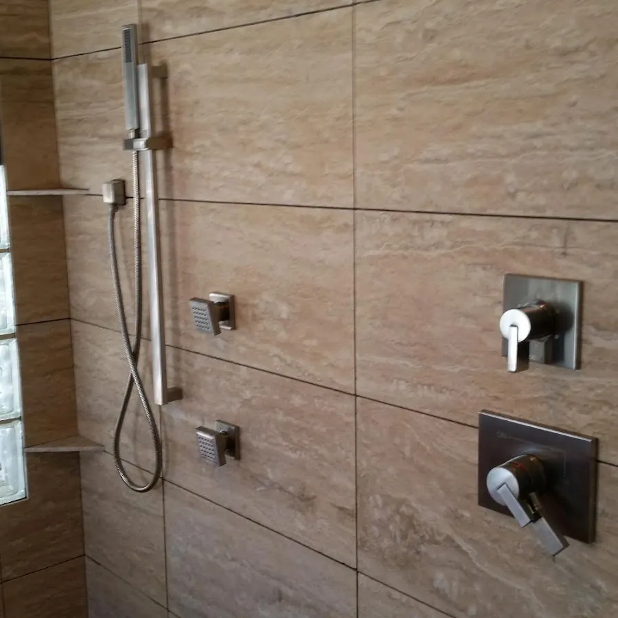 Shower fixture installation for Water Heater Replacement in Lennox